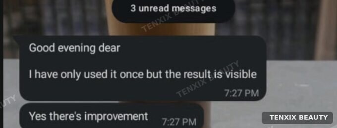 Customer WhatsApp message