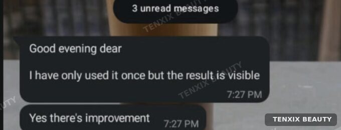 Customer WhatsApp message